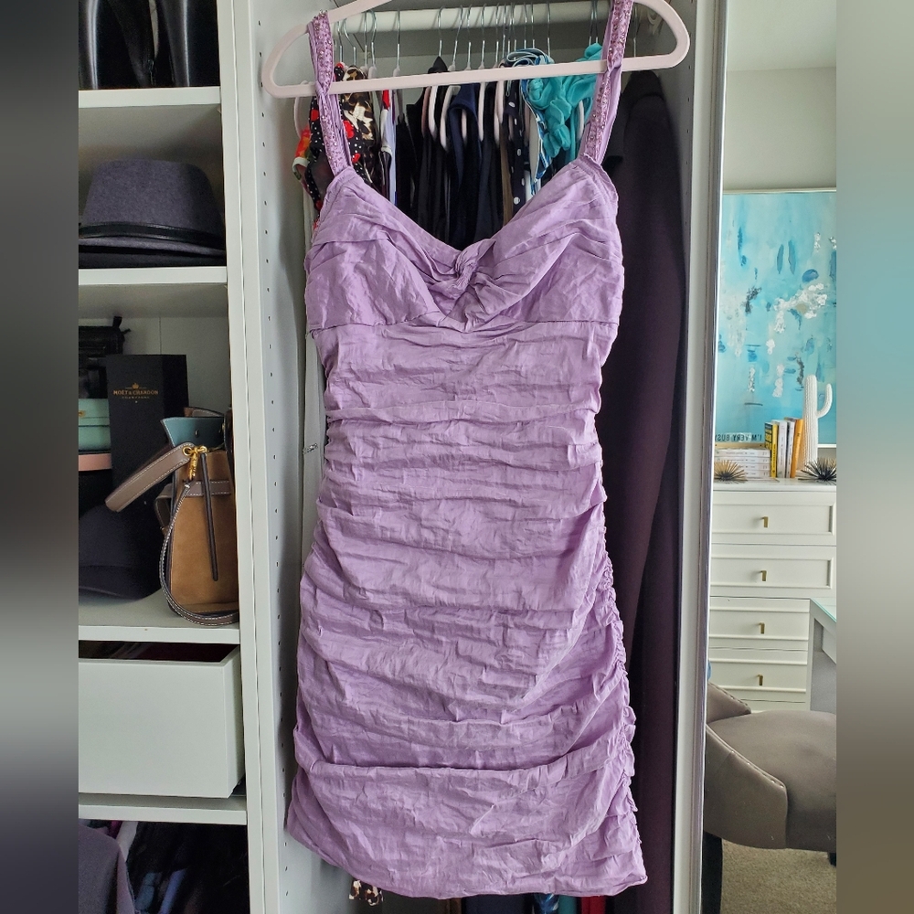NWOT BCBGMAXAZRIA Ruched Dress Sz 12
